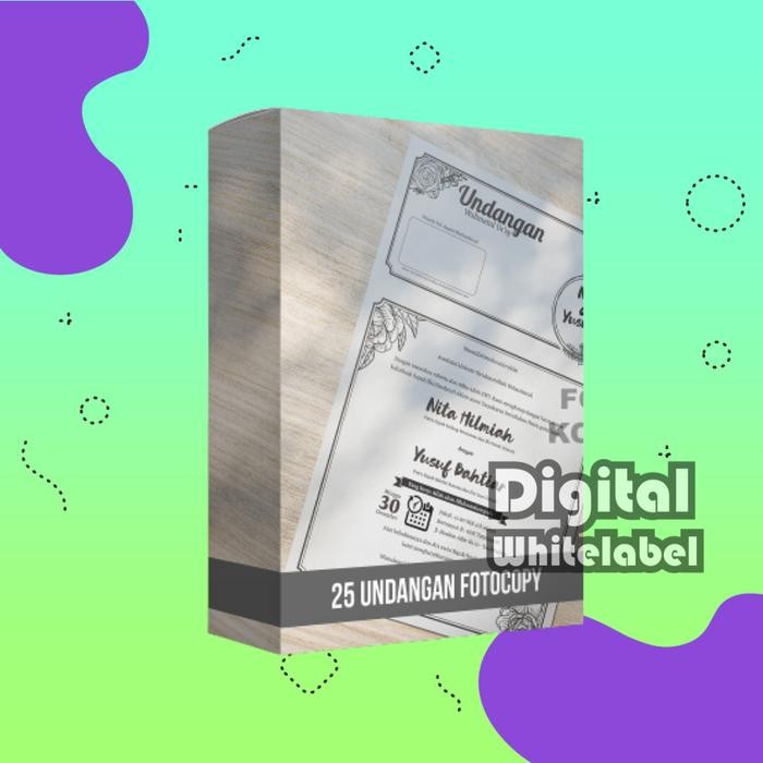 25 Designs Undangan Fotocopy Format CorelDraw Versi15