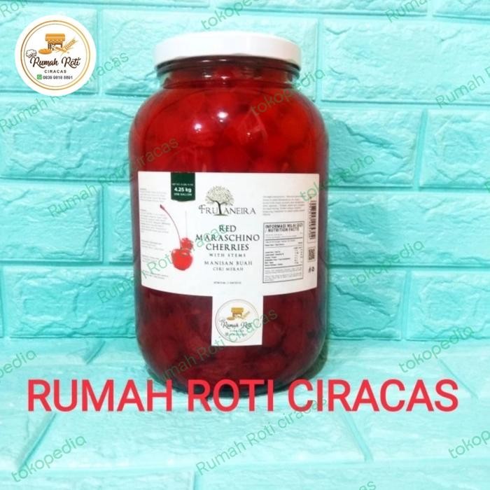 

CHERRY MERAH TANGKAI ANI MARASCHINO CHERRIES RED CHERY STEM BUAH JAR [terlaris]