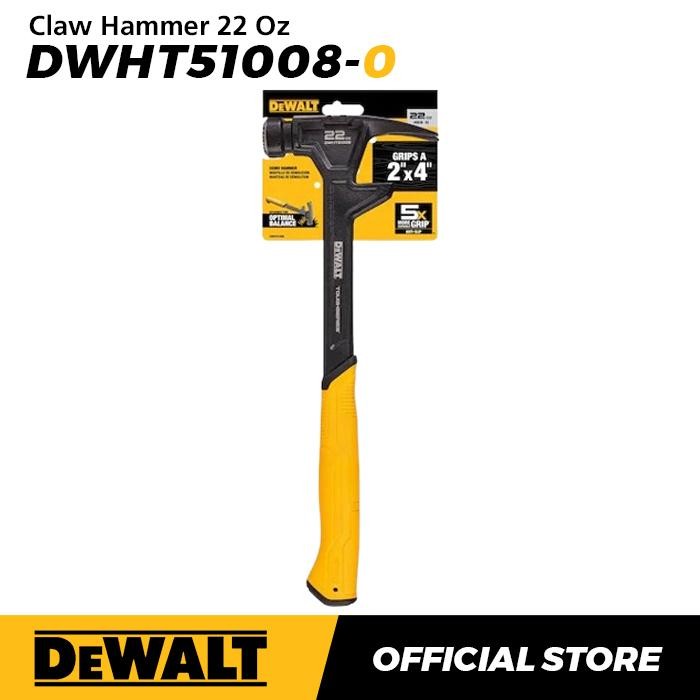Dewalt Claw Hammer / Palu Kambing 22 Oz DWHT51008-0