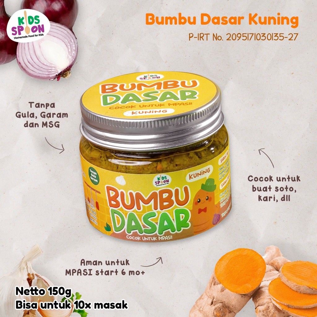 

Kids Spoon Bumbu Basah Dasar Kuning