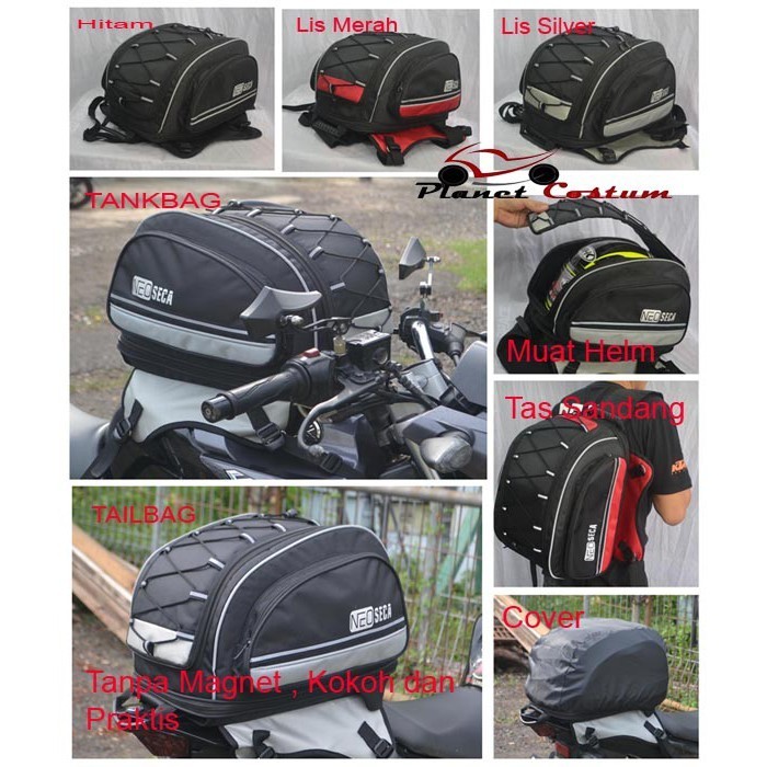 Tas Motor Tankbag Tailbag Seatbag Bagasi Touring Motor Sport Bebek