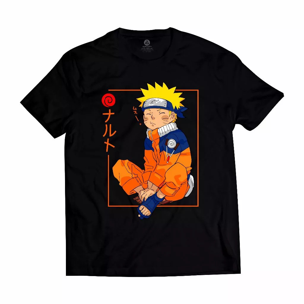 Kaus Anak Naruto Uzumaki Kaus Anime 0067 Kaus Jepang Pakaian Distro Wibu Pakaian Jalanan