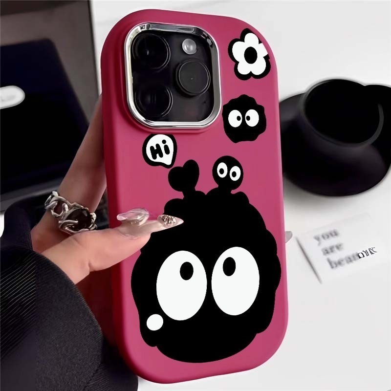Dada LUCU case case softcase silikon Unik Lucu Case Kartun Briquette iphone 11 13 XR 12 14 15 PRO  1