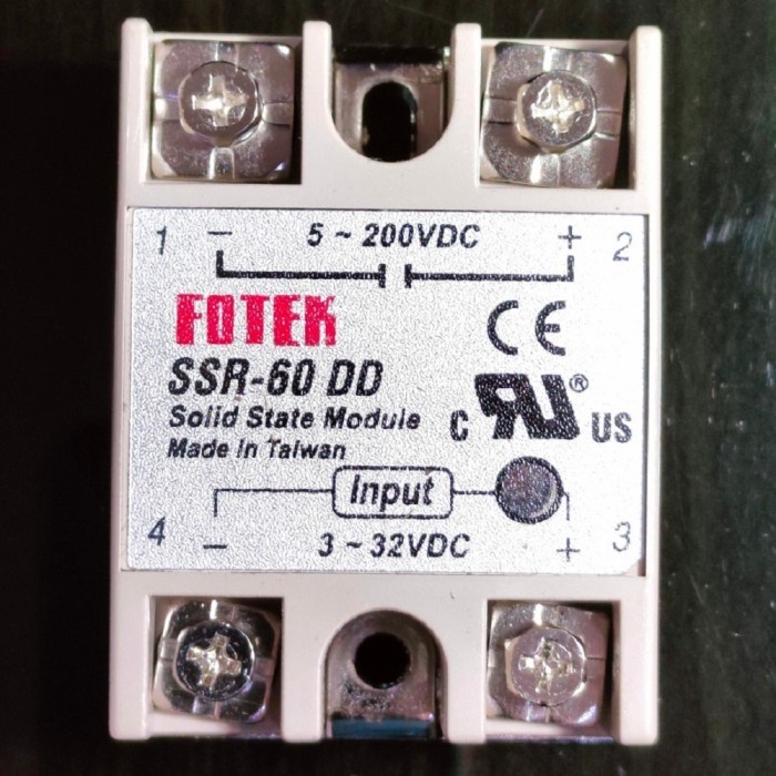 AMD99 SSR DC Solid State relay 60A DC-DC Fotek SSR-60DD Mosfet 5~200V DC 60A