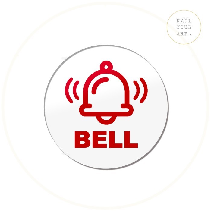 

RZ99 Sign Akrilik - BELL BULAT - Tanda Bell Rumah Outdoor - PUTIH MERAH