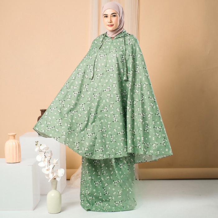 

[Best Seller] Hampers Mukena Set Sajadah Travel Tasbih Kado Ulang Tahun Kado Wisuda - Green Tea Motif