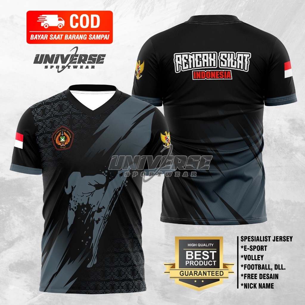 Jersey silat kaos silat kaos persinas asad baju ipsi jersey pencak silat kaos pencak silat persinas 