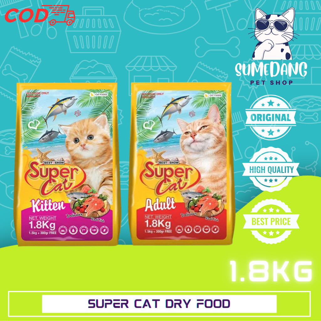 Super Cat Dry Food 1.8kg kitten & adult