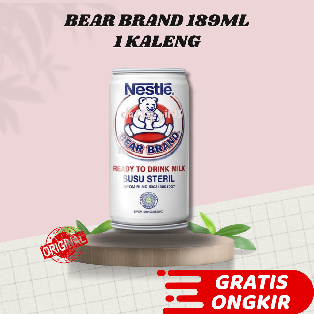 

SUSU BERUANG BEAR BRAND SUSU SAPI STERIL 189ML ECERAN 1 KALENG/SATUAN