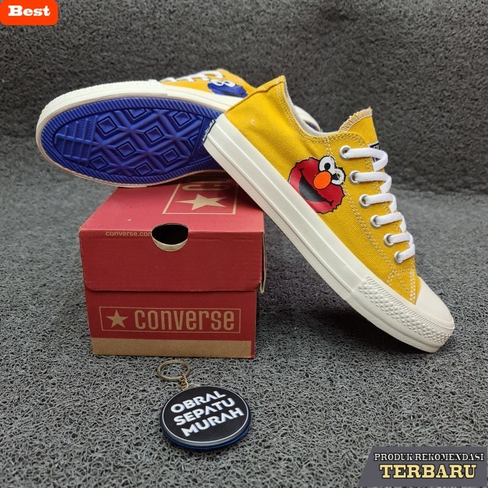 sepatu sneakers wanita lokal terbaik SEPATU SNEAKERS WANITA CONVERSE ELMO SESAME COOKIES YELLOW GRAD