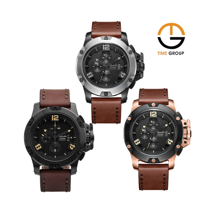 JAM TANGAN PRIA ALEXANDRE CHRISITIE AC6295 AC 6295 MC KULIT