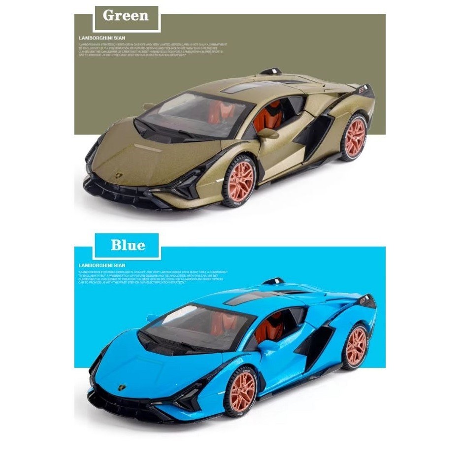 Miniatur Lamborghini Sian Skala 1:24 Mobil Diecast