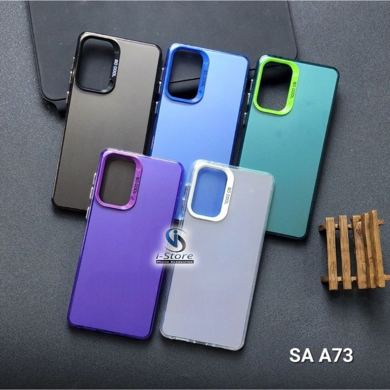 SAMSUNG A73 5G CASE SOCOOL CASING IMD HYBRID PLATE HOLOGRAM SAMSUNG A73 5G