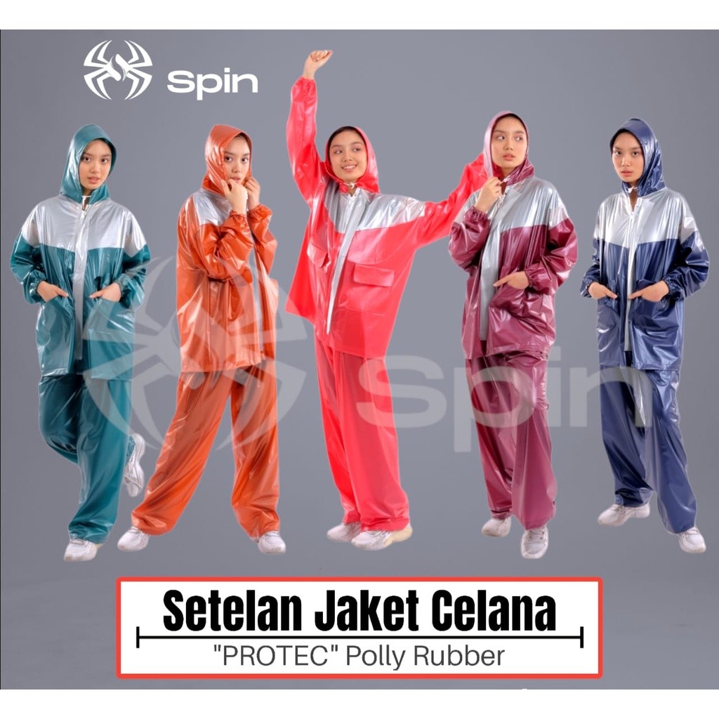 JAS HUJAN JAKET CELANA DEWASA PROTEC / MANTEL HUJAN SETELAN BAJU CELANA