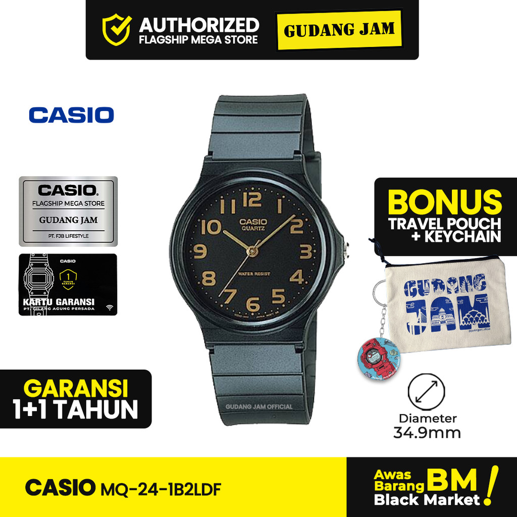 Jam Tangan Casio MQ-24-1B2LDF MQ-24-1B2 MQ-24-1B MQ-24 MQ24 MQ 24 SLF***