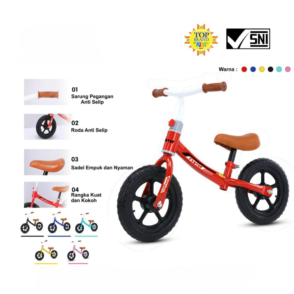 Pacific Sepeda Anak Roda Dua 2 Push Balance Bike Exotic ET-2011
