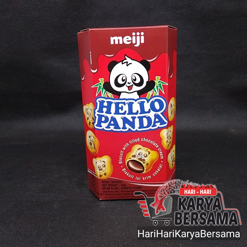 

SNACK BISKUIT COKLAT MEIJI HELLO PANDA CHOCO 42GR