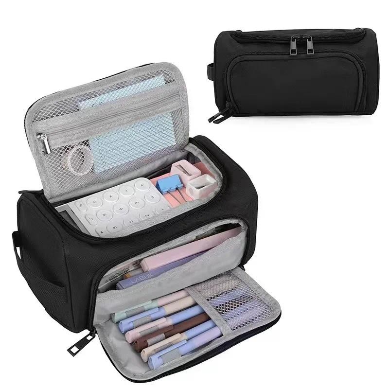 

Large Capacity Multifunctional Pencil Case Double Layer Large Capacity Pencil Bag Cute Back To School Stationery Supplies New