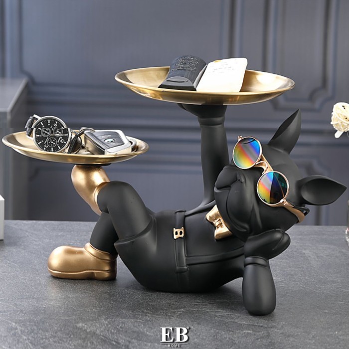 Patung Anjing Figurin Pitbull Boss Dekorasi Kamar Anak Kado Ultah Laki