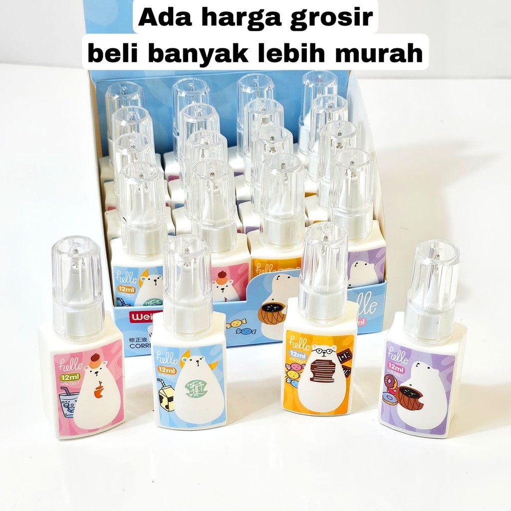 

MJ Tipex Metal Tip Tipe Botol/Tipx Cair/Cairan Koreksi/Correction Fluid