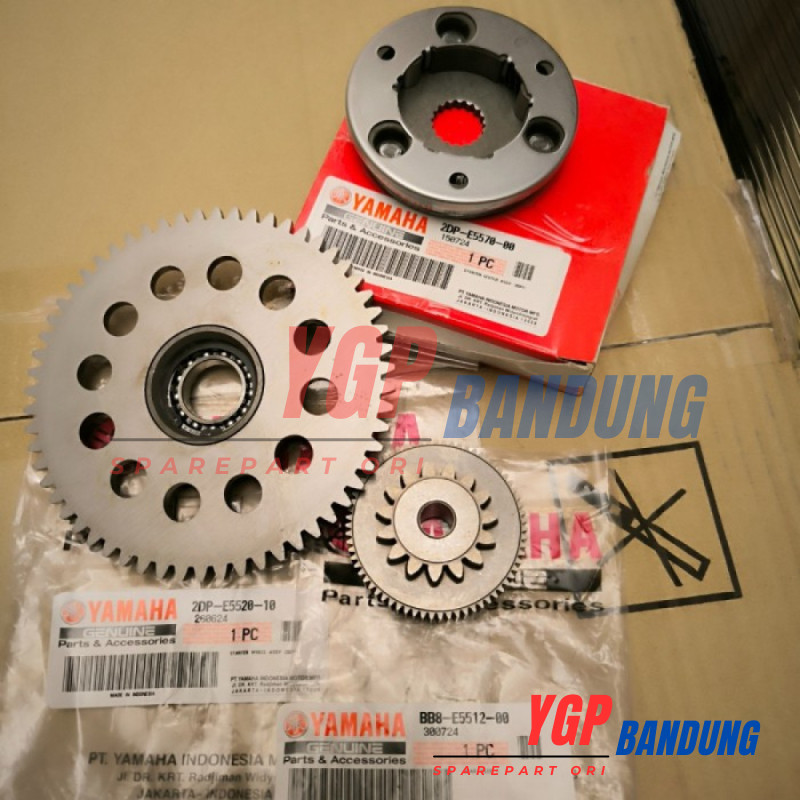 PAKET GIR STATER SET NMAX ORIGINAL YAMAHA GIGI GEAR IDLE IDEL ONE WAY ORI YGP