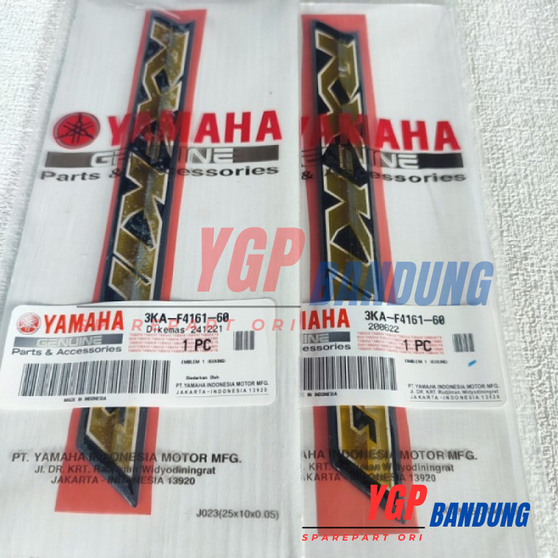 EMBLEM BOX AKI RX KING 2007 2008 PEREDAM ORIGINAL  3KA-F4161-60