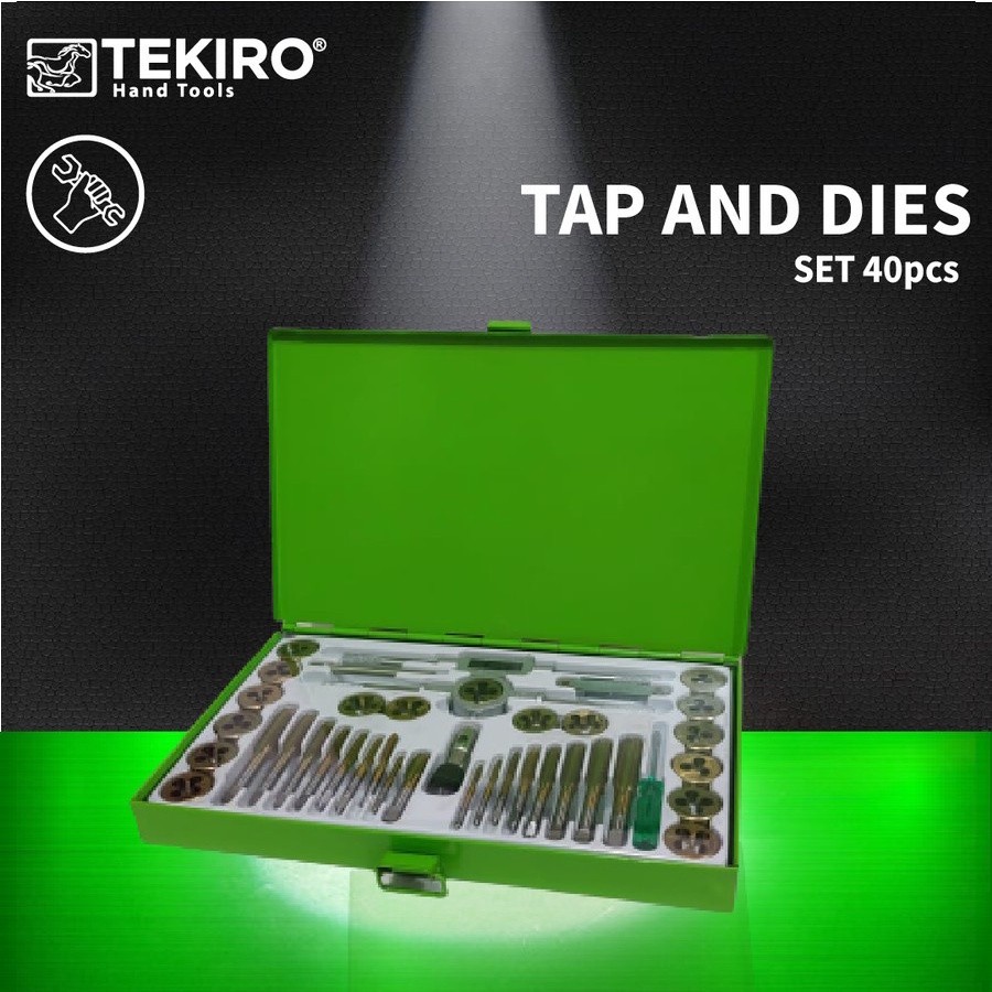 Tekiro Tap & Die Set 40 Pcs Alat Pembuat Buat Drat