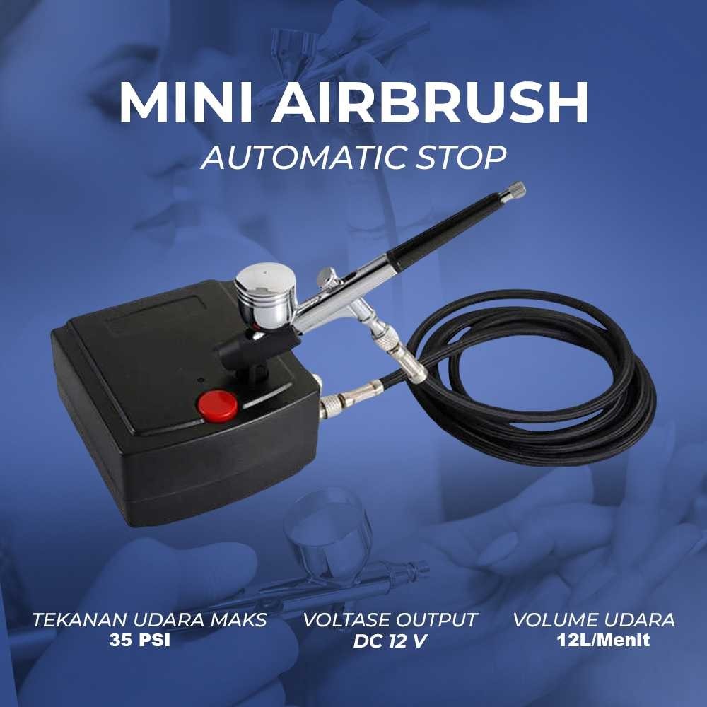 

FMSHOPP Humble Mini Airbrush Automatic Stop Double Action Spray Paint Art - T100‼️COD‼️