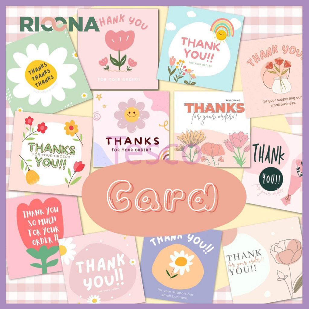 

Tesco Kartun sederhana kartu terima kasih/kartu label dekoratif kemasan hadiah-50 lembar