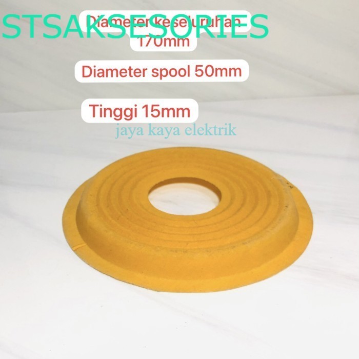 Dumper Demper Membran Speaker 15 inch - 18 inch Lubang Spool 50mm Diameter 170mm
