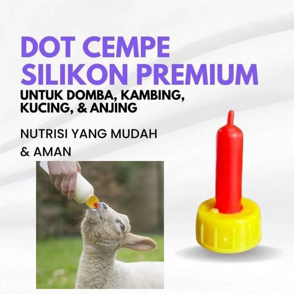Dot Cempe - Dot Silikon Untuk Hewan Anak Kambing, Domba, Kucing, Anjing, dll