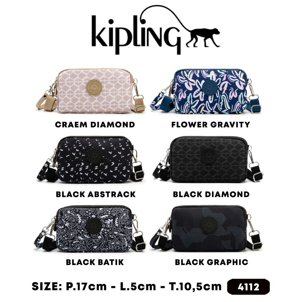 DOMPET HP BESAR MOTIF 3 RUANG/DOMPET SERBAGUNA/POUCH/DOMPET TEBAL/ KIPLING 4112