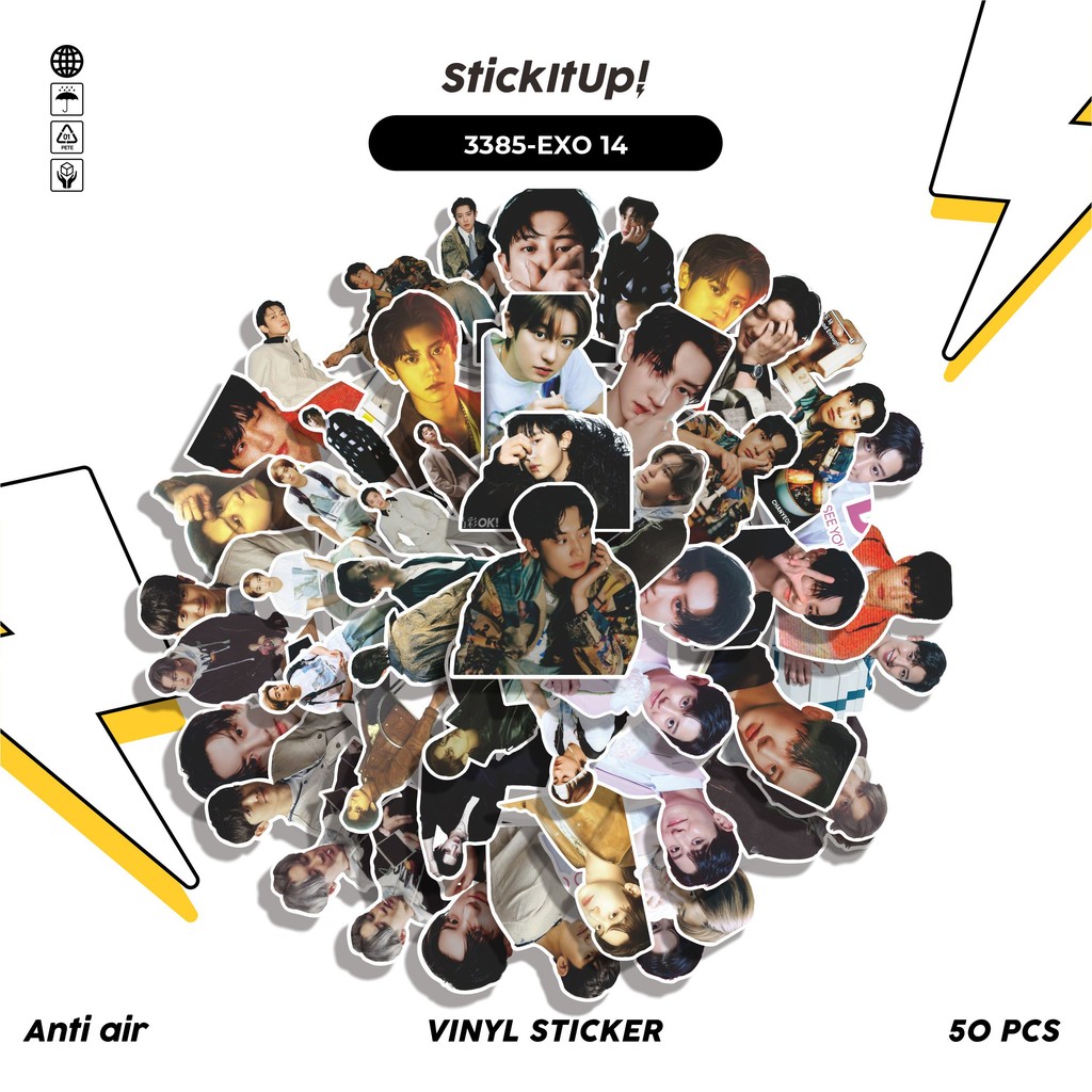 

COD✨ 50 Pcs Stiker CHANYEOL SERIES 02 Lucu Anti Air Untuk Dekorasi Notebook Sepeda Skateboard Handphone DIY