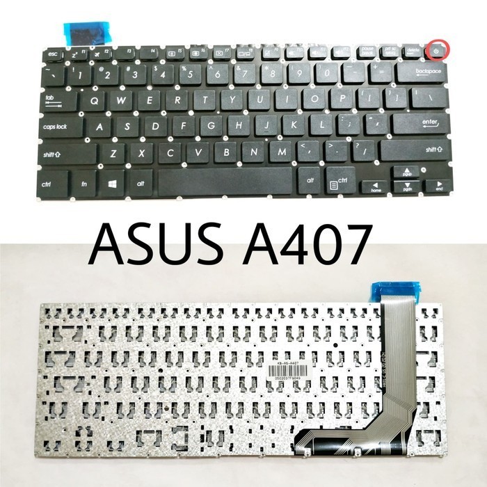 Asus KEYBOARD ASUS A407M A407U A405 A407 X407 A407MA A407U BLACK
