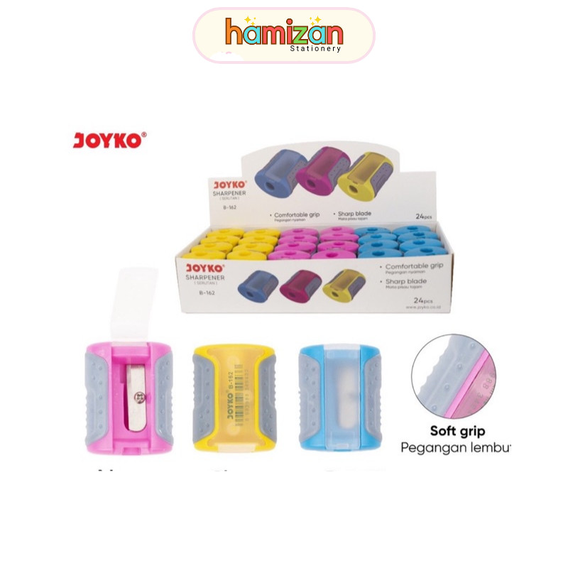 

Rautan / Sharpener / Kerukan / Serutan B-162 B162 Joyko Softgrip / Rautan Serutan Sharpener Joyko B-162 Murah Berkualitas