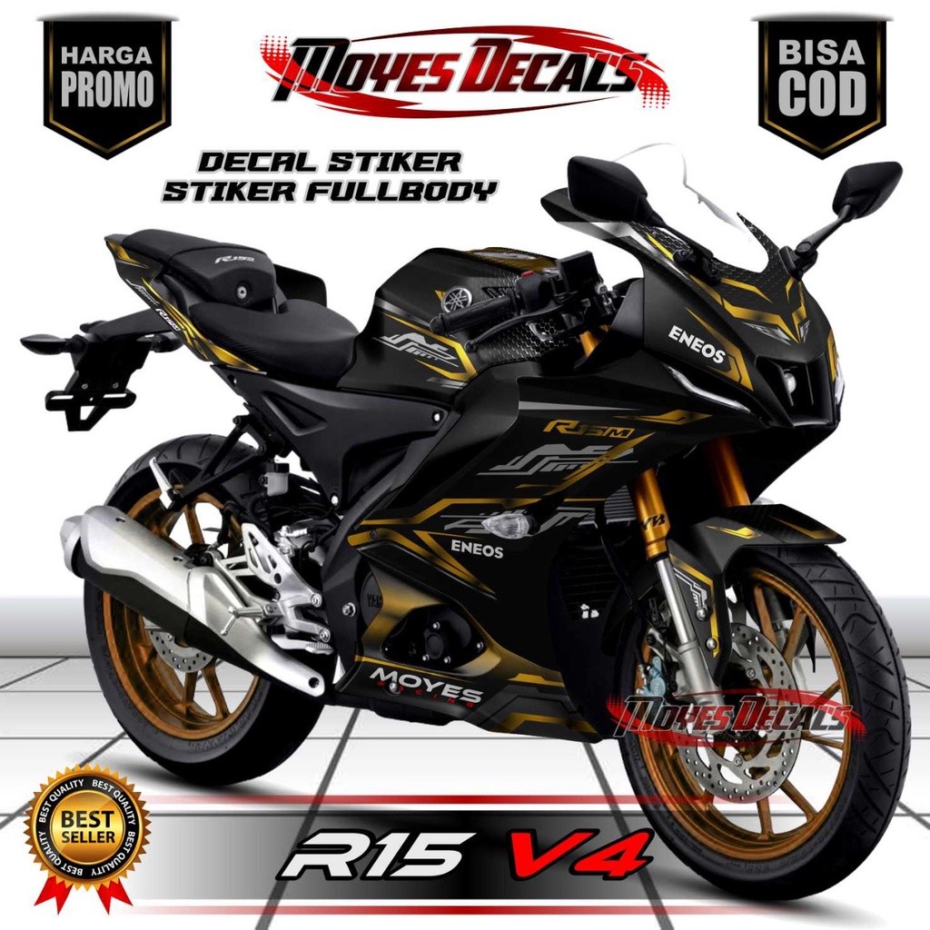 Decal R15 V4 Fullbody Stiker Motor YZF R15 V4 Fullbody Decal Stiker Yamaha R15 V4 Fullbody