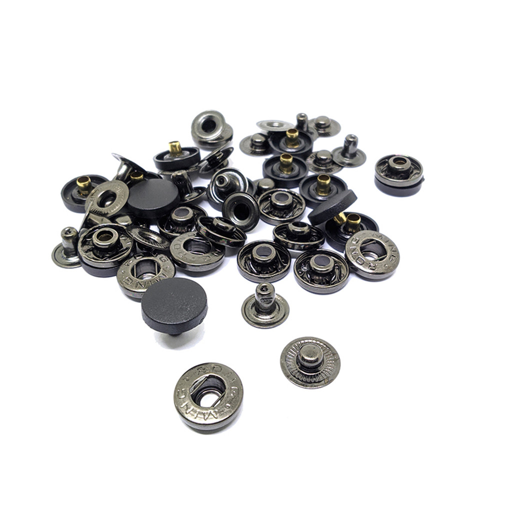 (12 PCS) Kancing Cetet Besi 15 Mm - Kancing Snap - Kancing Jaket Merk Ming Rong