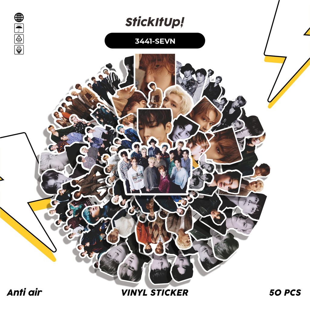 

COD✨ 50 Pcs Stiker SEVENTEEN KOREAN BOYBAND PACK Lucu Anti Air Untuk Dekorasi Notebook Sepeda Skateboard Handphone DIY