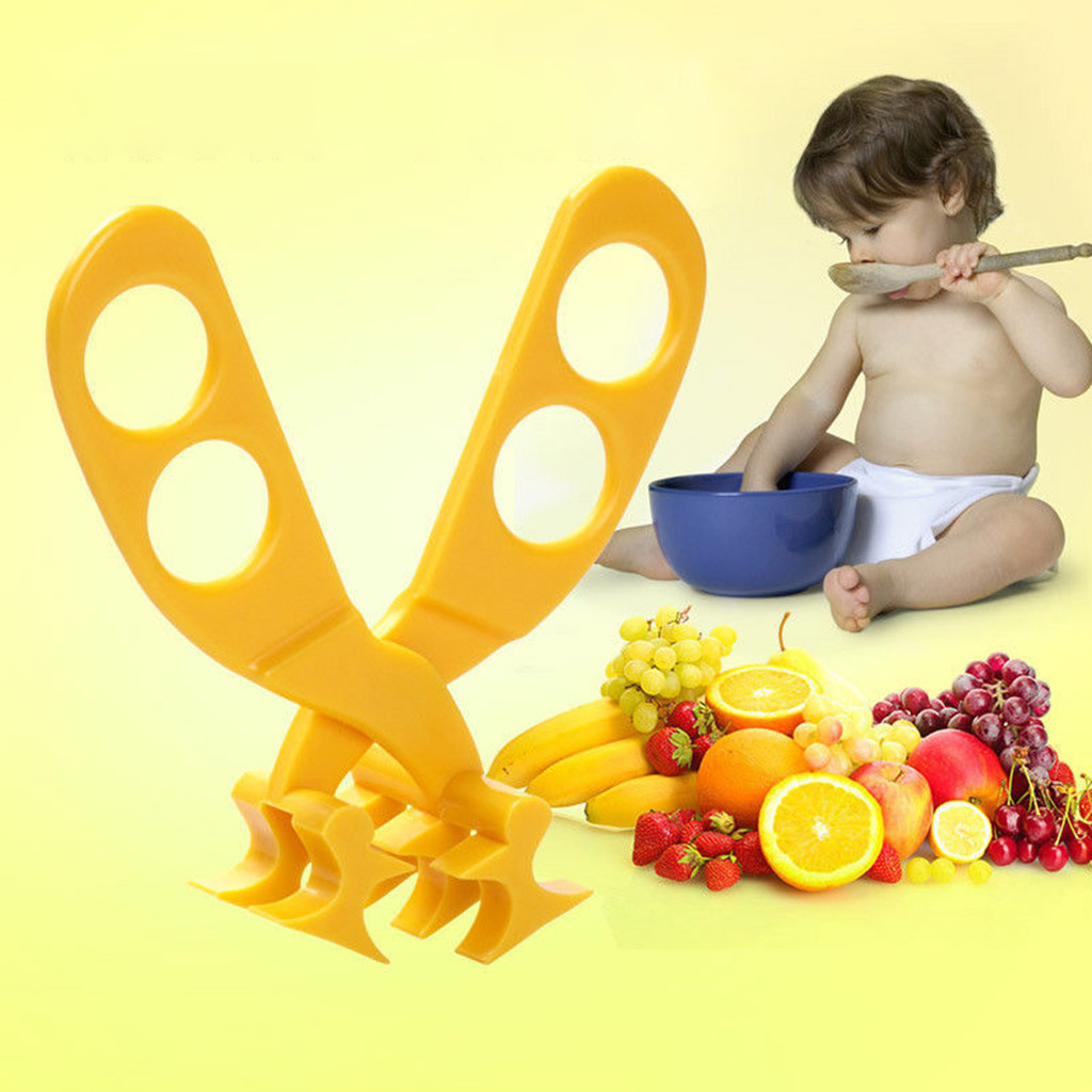 Baby Food Cutter 1pc Perlengkapan Ibu dan Anak Gunting Makanan Bayi Profesional Gunting Suplemen Mak