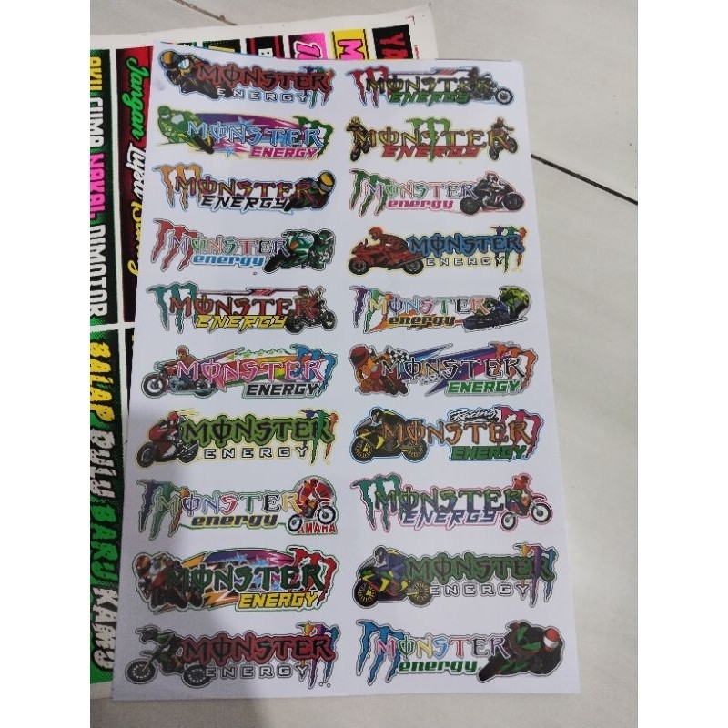 

stiker lembaran besar motiv random