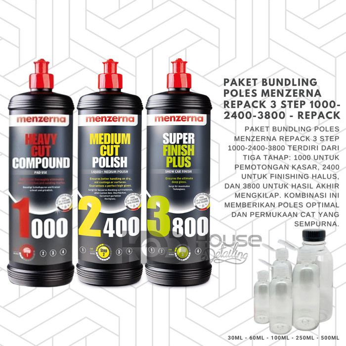 PAKET BUNDLING POLES MENZERNA Repack 3 STEP 1000-2400-3800