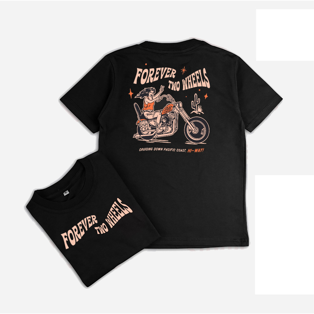 Fashion Anak Kaos Anak distro premium MOTIF  two wheels  24s usia 1-10 tahun