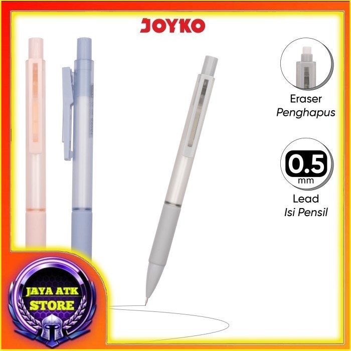 

Joyko Mechanical Pencil Pensil Mekanik Warna Soft MP-60 Pensil Isi Kecil 0.5 mm Pensil Isi Ulang Ecer
