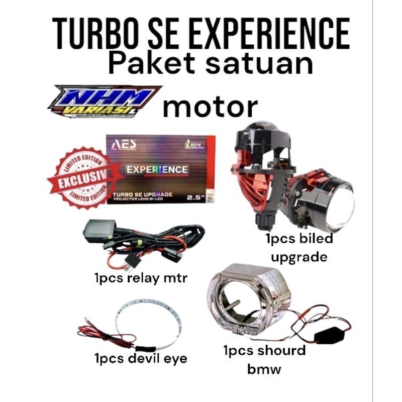 COMBO PAKET HEMAT COMBO PAKET HEMAT BILED TURBO SE UPGRADE EXPERIENCE 60W ORIGINAL BULLAES