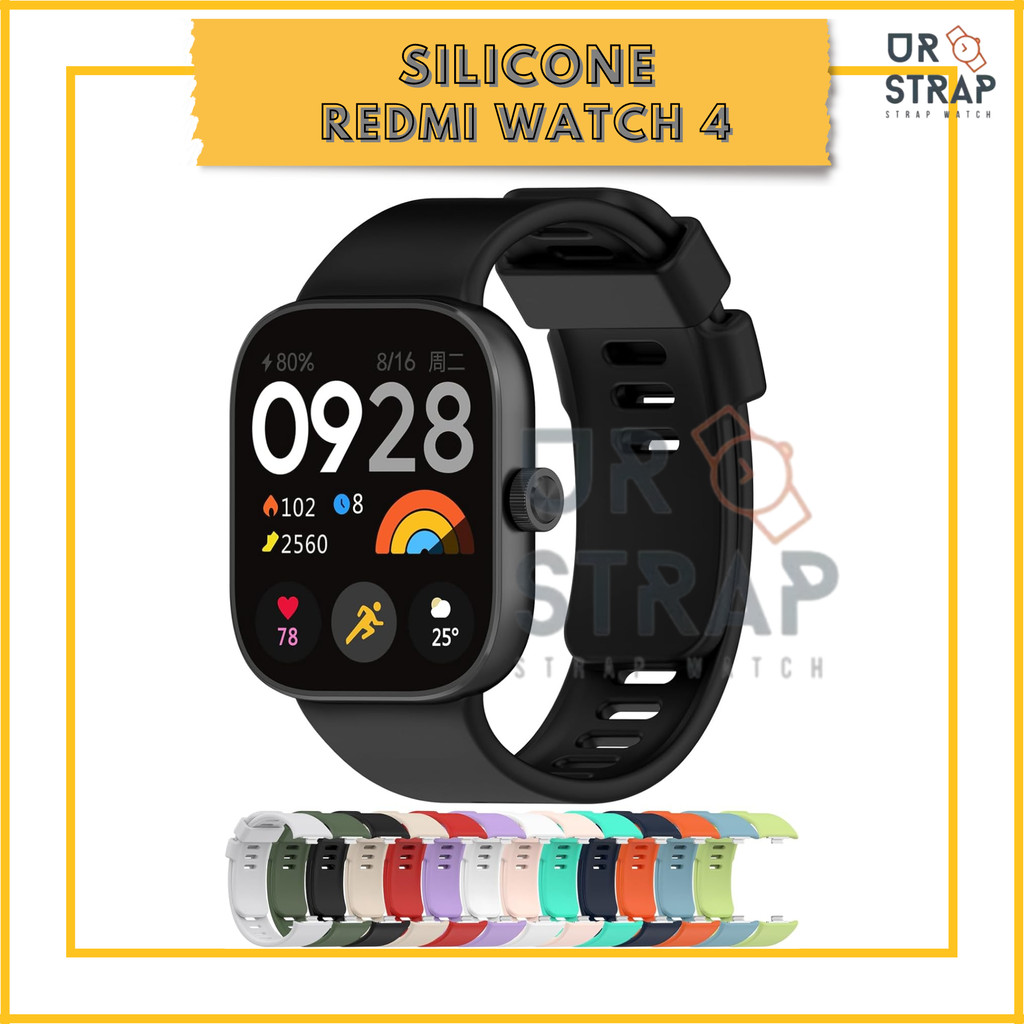 Strap Redmi Watch 4 Silicone Tali Pengganti Xiaomi Redmi Watch 4 Bahan Silicone