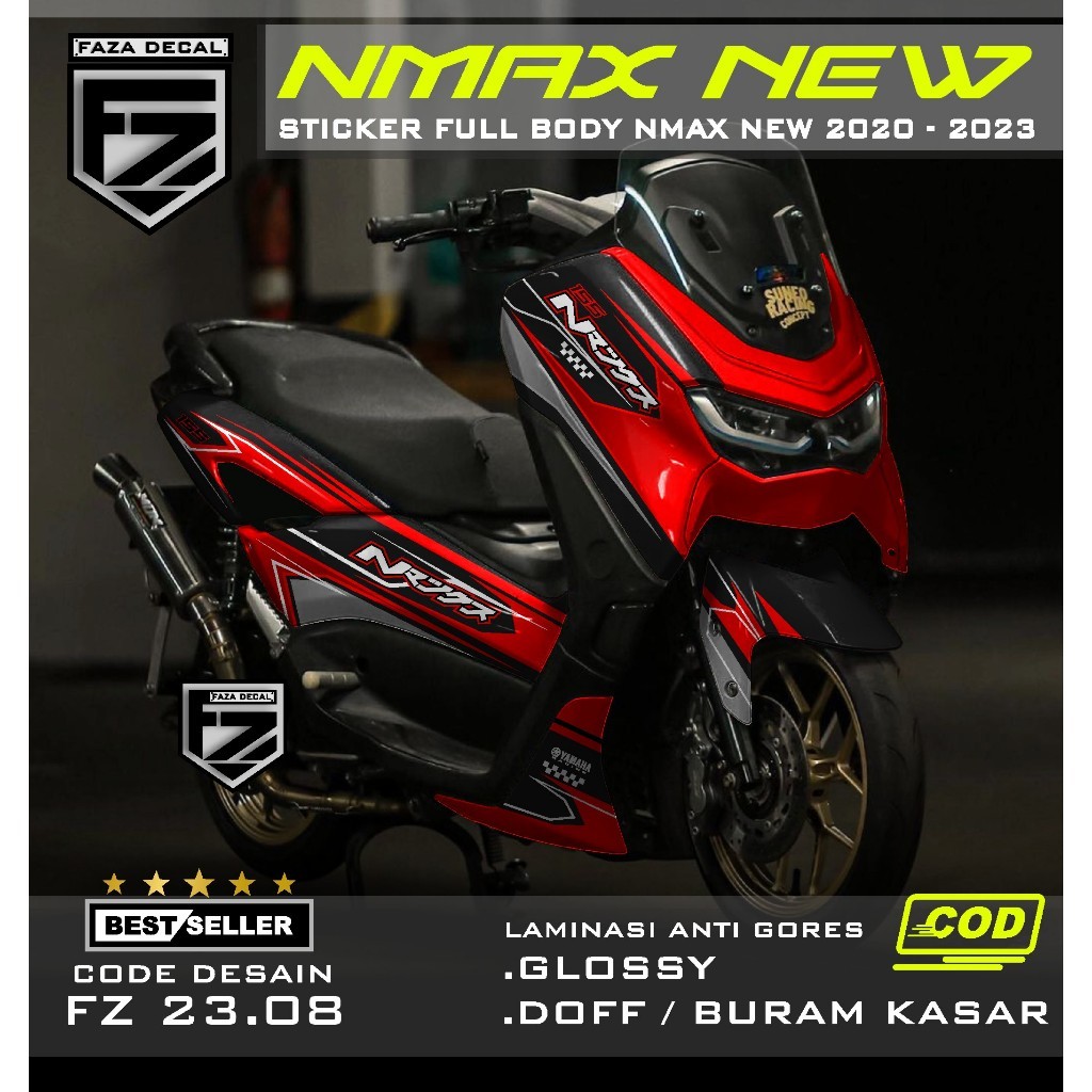 Decal nmax new fullbody 2023 - Sticker nmax new full body 2020 2021 2022 2023 terbaru terlaris Desai