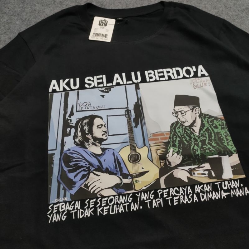 kaos jason ranti x gusdur aku selalu berdoa  / jason ranti tshirt / kaos band