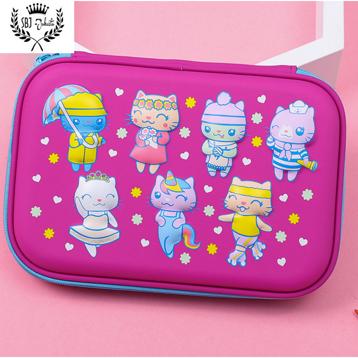 

[New Arrival] Tempat pensil Kotak pensil model smiggle Lookalike Kittycorn Unicorn - Kitty Purple