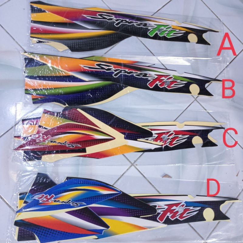 Striping Supra Fit 2004 Tromol | sticker bodi motor supra fit lama