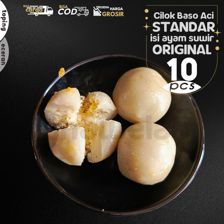 

Baso Aci CILOK STANDAR 10pcs PENTOL ISI AYAM SUWIR ORI by Lahawelah